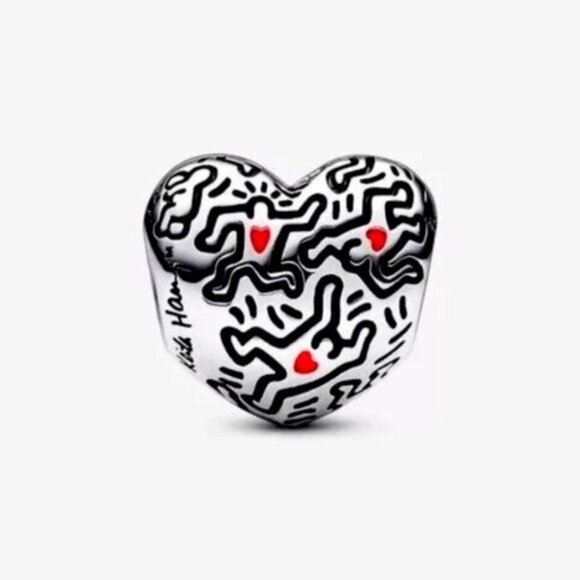 Pandora Keith Haring��? x Pandora Line Art People Charm - Picture 1 of 4